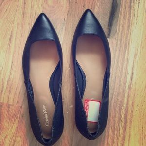 Brand new Calvin Klein black flats